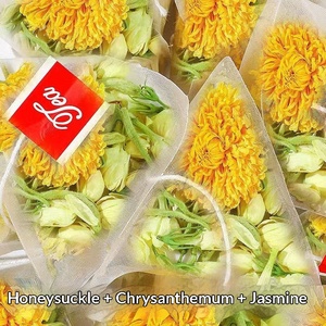 Thé aux fleurs de chrysanthème, chèvrefeuille et <span class=keywords><strong>jasmin</strong></span>, nourrissant et longue durée, Thé des Deux Saisons, Thé des Deux Saisons à la fleur de <span class=keywords><strong>jasmin</strong></span> et au chrysanthème - Product Image 3