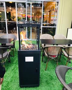 Hôtel Carré Extérieur Portable Jardin Gaz Patio Radiateurs Foyer GPL Design Moderne <span class=keywords><strong>Flamme</strong></span> Réelle Infrarouge Usine Vente Directe - Product Image 2