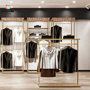 Exhibidores de Ropa Metálicos Personalizados, de Pared, Tipo Isla, para Tiendas de Ropa, Soluciones de Diseño para Comercios - Product Image 1