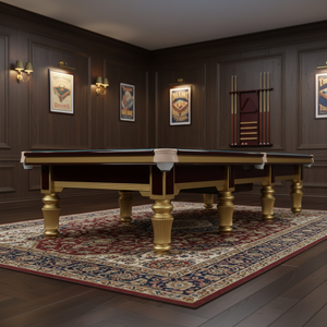 Mesa de billar dorada, marco de madera sólida, estándar internacional, barato, 9 pies, 10 pies, 12 pies, superventas - Product Image 6