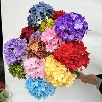 W-A0035 Handgefertigte Seiden-Hortensie Realistische Künstliche Blume Hochwertige Naturgetreue Hochzeits- & Neujahrs-Heimpartydekoration