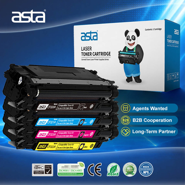 ASTA Laser Cartridge CF320A CF320X CF321A CF322A CF323A 652A 653X 653A Compatible for HP Toner MFP M651 M680 Factory
