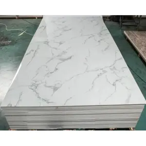 decorative plastic wall covering sheets waterproof material PVC marble sheet