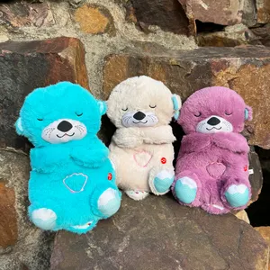 2024 nuova fabbrica di giocattoli che respira una lontra orsacchiotto Plushie per il bambino che levigano i Peluches Beaby lenitivo lontra che respira peluche
