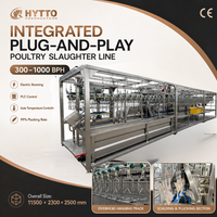 Solution mobile clé en main CE1000BPH pour la ligne d'abattage de volailles et de poulets, équipement d'abattage, système direct usine