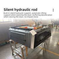 Hardtop en acier pour benne de pick-up, type coque de camping, avec rangement sécurisé et fenêtres teintées occultantes, pour la saison de la chasse