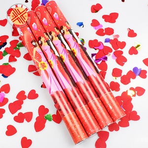 Pétard à air comprimé et à ressort de 11-100 cm avec pétales de rose rouge pour mariage, Noël, Saint-Valentin - Product Image 2