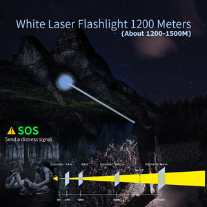 Helius 100000 Lumens 4 Chế độ 3000M Gun Breech Trắng Ánh Sáng Laser 26650 USB Có Thể Sạc Lại P70 LED <span class=keywords><strong>Torch</strong></span> Chiến Thuật Ánh Sáng Đèn Pin - Product Image 4
