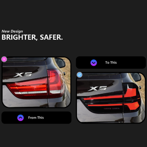 Luces Traseras LED para X5 F15 2014-2018, 12V, Nuevas, 6000K, Luz de Freno con Intermitentes, Modificación/Actualización, 36W, 6000 lm - Product Image 4