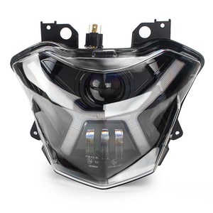 Luz de Circulación Diurna LED, Faro Delantero con Luz Alta/Baja E9, Conjunto de Faro Delantero para <span class=keywords><strong>Kawasaki</strong></span> Versys-X 300 <span class=keywords><strong>Z650</strong></span> <span class=keywords><strong>ABS</strong></span> 2017-2021 - Product Image 1