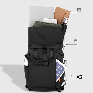 <strong>2025</strong> High Quality Roll Top Waterproof Customizable Student Outdoor Travel Laptop <strong>Backpack</strong> with logo - Product Image 3