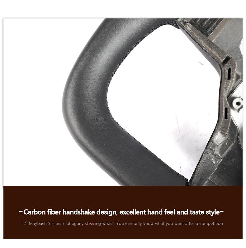 For Tesla Model 3 Yoke S X Model Y Carbon Fiber Leather Car Steering Wheel