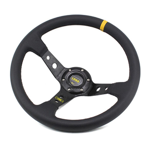 Volante Universale in Pelle Scamosciata da 14'' (350MM) per Corse e Drift con Clacson - Product Image 2