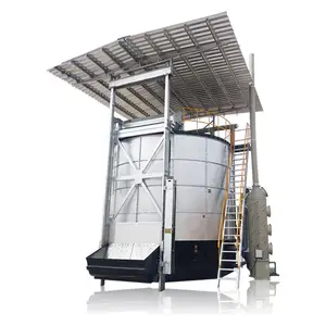 High Technology animal Waste / chicken Dung / Goat / Dairy kitchen Waste Fermentation tank Compost Making Machine
