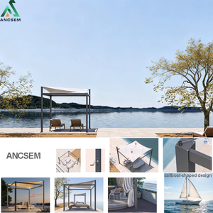 ANCSEM Nuevo Lanzamiento: Gazebo Retráctil para Exteriores, Nuevo Diseño, Múltiples Opciones de Color para Áreas de Recreo al Aire Libre, Cafeterías Junto a la Piscina - Product Image 2
