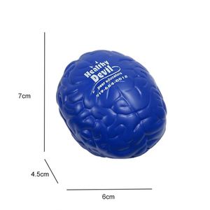 Balle anti-stress en forme de cerveau, vente en gros, impression de logo à bas prix, organes humains, balle anti-stress en PU en forme de cerveau - Product Image 3