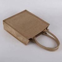 Sac fourre-tout en toile de jute naturelle écologique et recyclable, impression de votre logo personnalisé acceptée