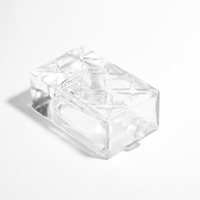 Bouteilles de parfum en verre carrées vides de luxe haut de gamme de capacité de 70ml avec pulvérisateur à pompe pour diffuseur-Factory Direct