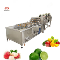 Gunstige Prijs Ultrasone Ozon Transportband Water Sproeien Groente Wasmachine Fruit En Groente Wasmachine