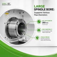 Torno Roscador de Tubos CNC de Doble Mandril de Alta Precisión QK1319, Máquina Roscadora de Tubos para Corte de Roscas en Tuberías de Campos Petroleros