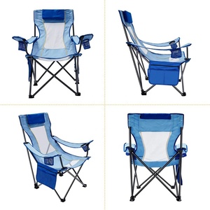 Échantillon gratuit oreiller porte-gobelets poche <span class=keywords><strong>maille</strong></span> dos acier léger inclinable sac à dos pliant chaise de plage - Product Image 6