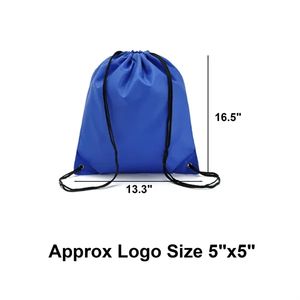 Waterproof Sports <b>Drawstring</b> <b>Backpack</b> Cinch Sack Storage Bags with Polyester Mesh Lining for School Gym Travel-Boy Friendly - Product Image 4