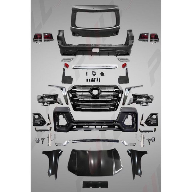 Auto Spare Parts for Toyota Land Cruiser 200 08-15 to Navigator Style with Front and Rear Bumper with Grille and Hood Headlight