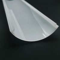 Harga pabrik akrilik susu lampu LED Strip penutup Diffuser dengan ekstrusi plastik penutup polikarbonat penutup lampu dan bayangan