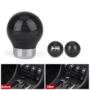 Carbon Fiber Gear <b>Shift</b> <b>Knob</b> Universal For Manual And Automatic Transmissions Fifth Gear Ergonomic Design - Product Image 2