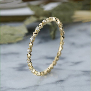 Anello Sottile Minimalista Impilabile Stile Coreano Gioielli Moda Donna per Uso Quotidiano Regalo Chic - Product Image 1