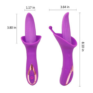 OEM Erwachsenen-Vibrator Handgehaltener Klitoris-Massager <span class=keywords><strong>Sextoy</strong></span> mit Zungenfunktion zur Selbstbefriedigung - Product Image 1