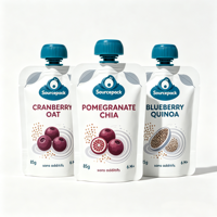 Pochettes écologiques en plastique avec bec verseur pour aliments liquides pour bébés, jus de fruits, boissons et emballages de boissons