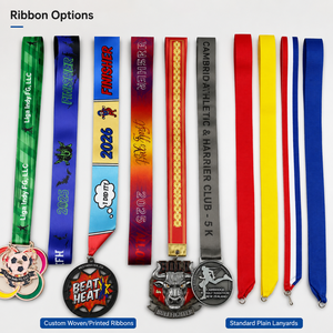 Medal Custom Design Custom Sports Medals Zinc Alloy Award Medal Wholesale Personalized Medals With Ribbon OEM Supplier - Product Image 5