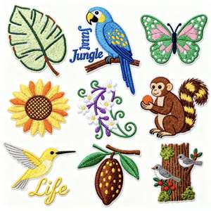 Kích Thước Tùy Chỉnh Thêu Động Vật Các Bản Vá Lỗi Không Có Tối Thiểu Đặt Hàng Thiết Kế Logo Các Bản Vá Lỗi Cho Quần Áo - Product Image 2