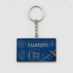 Porte-clés d'ingénieur personnalisés en gros de haute qualité, porte-clés outils d'ingénierie, porte-clés plans, souvenirs industriels, porte-clés d'ingénieur - Product Image 1