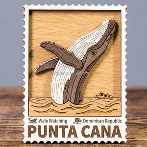 Imán de Refrigerador Personalizado al por Mayor, Impreso en 3D con Epoxi, Multicapa, de MDF, Recuerdo Turístico de Puerto Rico, de Madera - Product Image 4
