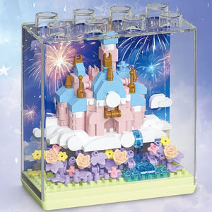 กล่องโชว์แบบทำมือชุดอิฐสำหรับเด็กชุดของเล่นปราสาทน้ำแข็งงานแต่งงานโบสถ์แฮร์รี่ปราสาทเทพนิยายบ้านในฝันของเล่นเพื่อการศึกษา - Product Image 4