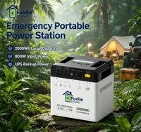 Station de batterie portable LiFePO4 2048Wh 1000W compatible solaire et automobile, alimentation de secours UPS pour maison, camping, camping-car, hors réseau, onde sinusoïdale pure