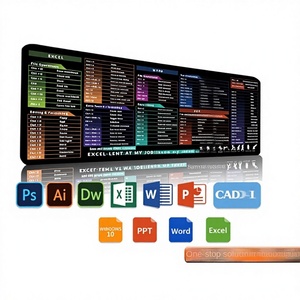 Tapis <span class=keywords><strong>de</strong></span> bureau extra large antidérapant en caoutchouc avec raccourcis clavier anglais pour la série <span class=keywords><strong>de</strong></span> langues étrangères, tapis <span class=keywords><strong>de</strong></span> souris, vente en gros e-commerce - Product Image 1