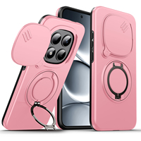 Étui de téléphone de luxe avec protection d'objectif, support magnétique rotatif à 360 degrés, étui deux-en-un pour Redmi NOTE 15 PRO 5G