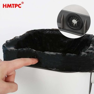 Hmtpc Flip Top Trash Can 10L <b>Square</b> Intelligent Indoor Waste <b>Bin</b> For Home Kitchen Office Toilet - Product Image 3