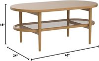 Table basse Combohome pour salon, table basse ronde en bois massif, table d'angle, taille personnalisée