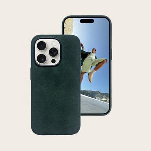 Luxe véritable italien pour <span class=keywords><strong>Alcantara</strong></span> étui de téléphone étui de téléphone magnétique pour iphone 15 pro max - Product Image 5