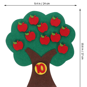 <span class=keywords><strong>Jeu</strong></span> d'apprentissage en feutre <span class=keywords><strong>de</strong></span> haute qualité 8408 pour enfants en bas âge et préscolaires : <span class=keywords><strong>Arbre</strong></span> <span class=keywords><strong>de</strong></span> pommes en feutre, chiffres, <span class=keywords><strong>jeu</strong></span> <span class=keywords><strong>de</strong></span> correspondance et <span class=keywords><strong>de</strong></span> comptage - Product Image 2