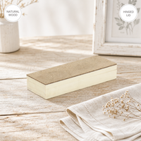 Luxuriöse Massivholz-Schmuckbox mit Individueller Gravur, Holzbox für Ringe und Halsketten zur Schmuckpräsentation und -verpackung