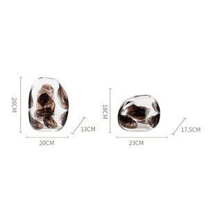 <span class=keywords><strong>Vase</strong></span> en <span class=keywords><strong>verre</strong></span> simple et moderne, soufflé à la main, style nordique de luxe, décoration florale pour la maison, vente en gros, design minimaliste pour mariage, FLOLENCO <span class=keywords><strong>CASA</strong></span> - Product Image 5