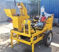 Machine de fabrication de blocs d'argile mobile diesel