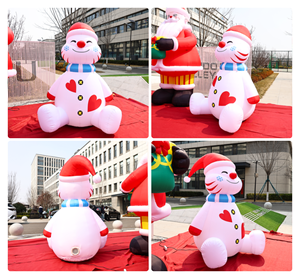 Figurine <span class=keywords><strong>de</strong></span> neige gonflable <span class=keywords><strong>de</strong></span> Noë<span class=keywords><strong>l</strong></span> personnalisée, bonhomme <span class=keywords><strong>de</strong></span> neige gonflable, imperméable, grand bonhomme <span class=keywords><strong>de</strong></span> neige LED, décorations <span class=keywords><strong>de</strong></span> Noë<span class=keywords><strong>l</strong></span> gonflables - Product Image 2