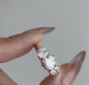 Joyería Fina Personalizada, Oro Sólido Real de 9k, 10k, 14k, 18k, Oro Rosa, Amarillo, Blanco, Diamante/Gema de Laboratorio, Fabricación en Fábrica - Product Image 1