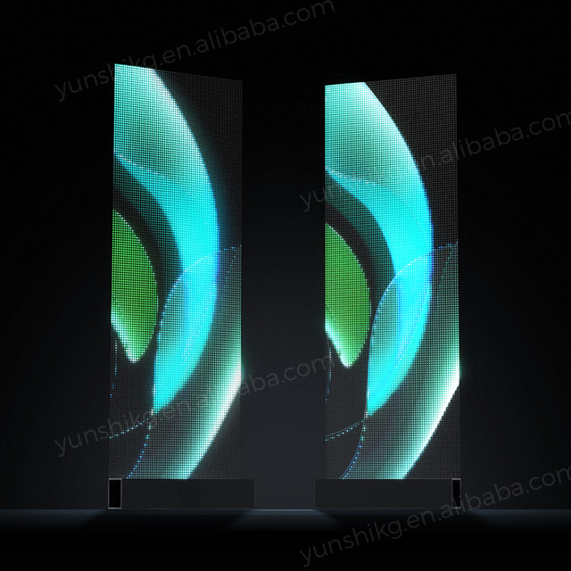 Holographic Transparent Indoor LED Display for Retail Store Adhesive LED Window Screen with Animation Function